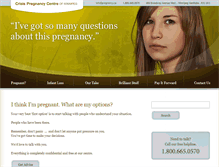 Tablet Screenshot of pregnancy.ca